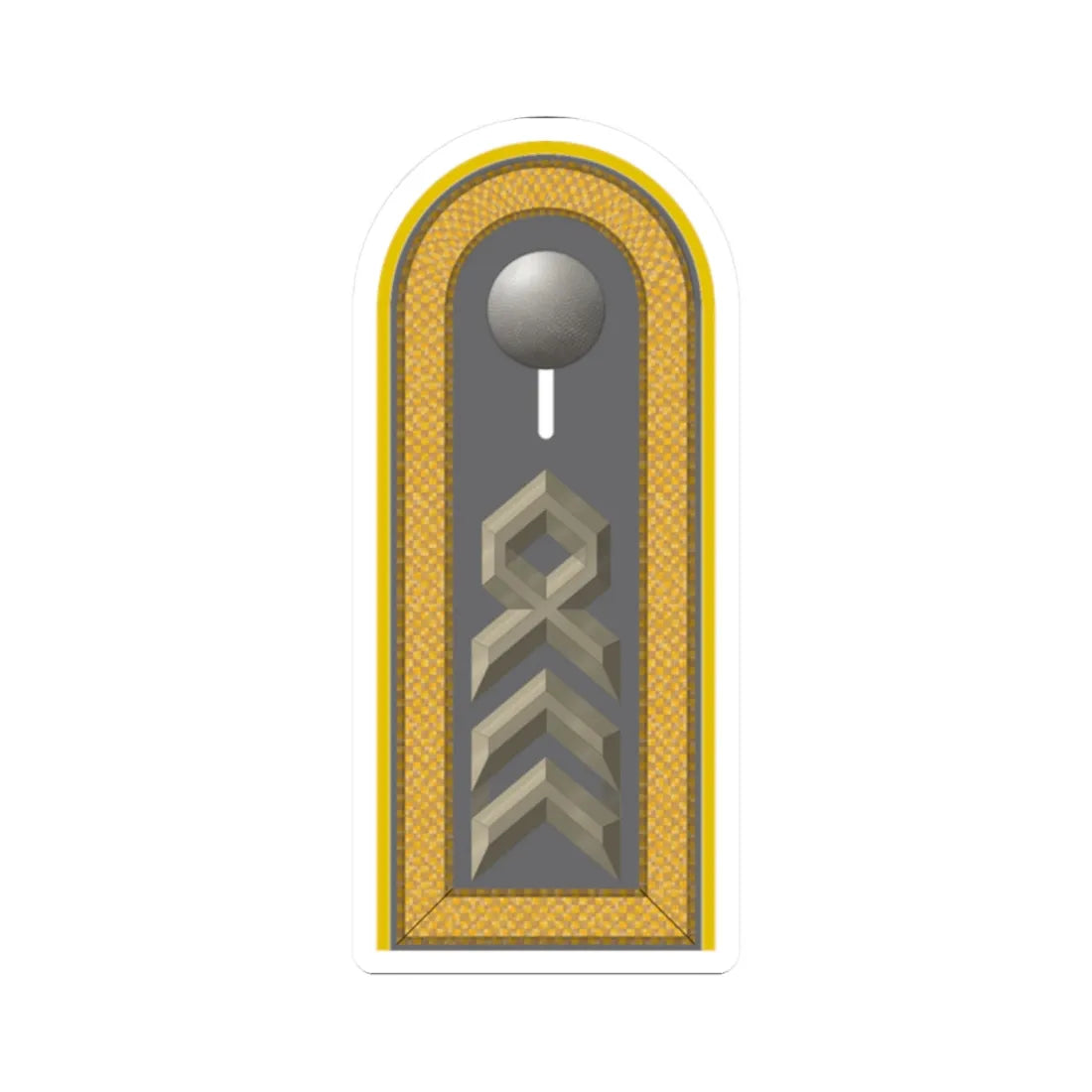 HD H 35 Oberstabsfeldwebel HAufkl (Germany) (Military Rank) STICKER Vinyl Kiss-Cut Decal 2 Inch White - The Sticker Space