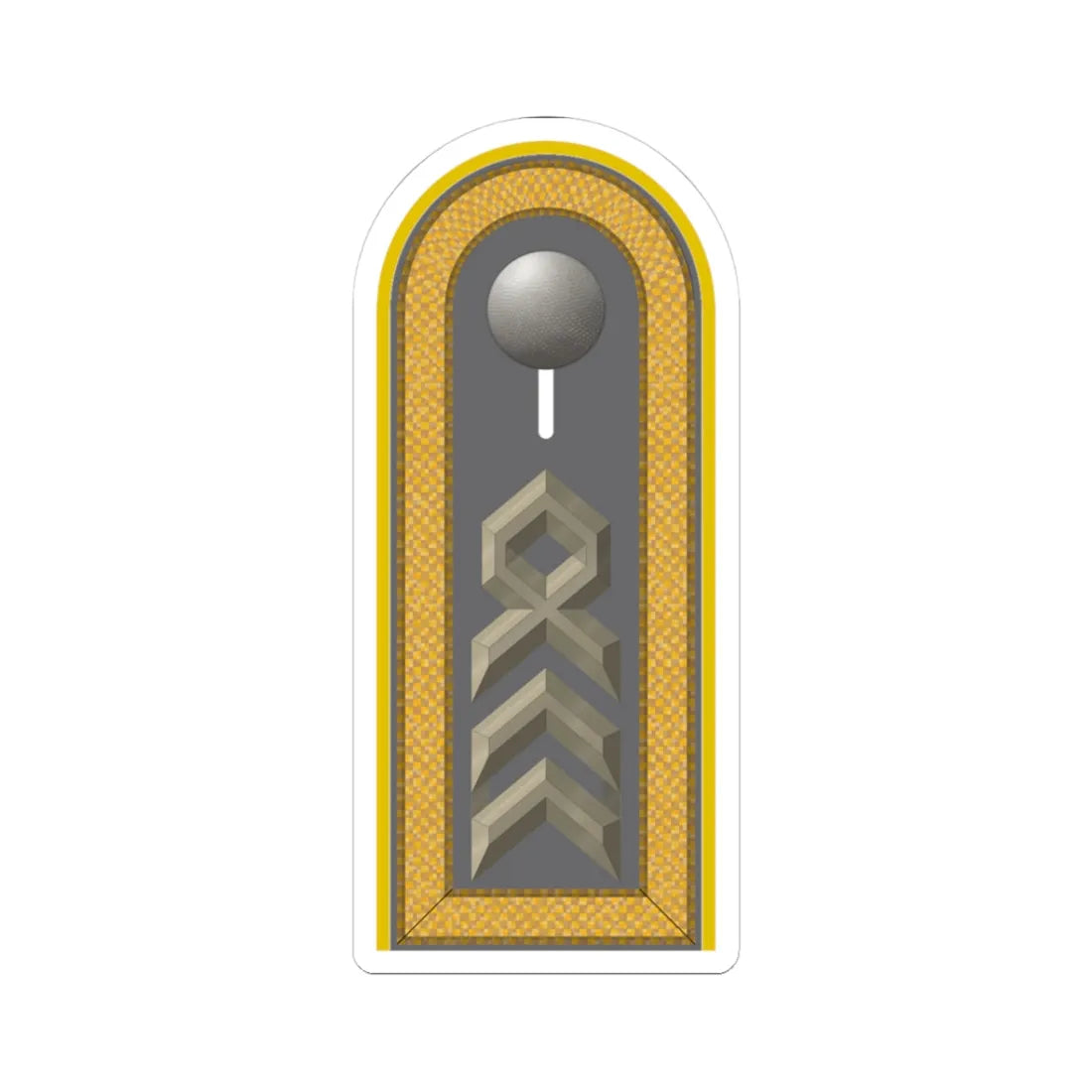 HD H 35 Oberstabsfeldwebel HAufkl (Germany) (Military Rank) STICKER Vinyl Kiss-Cut Decal 3 Inch White - The Sticker Space