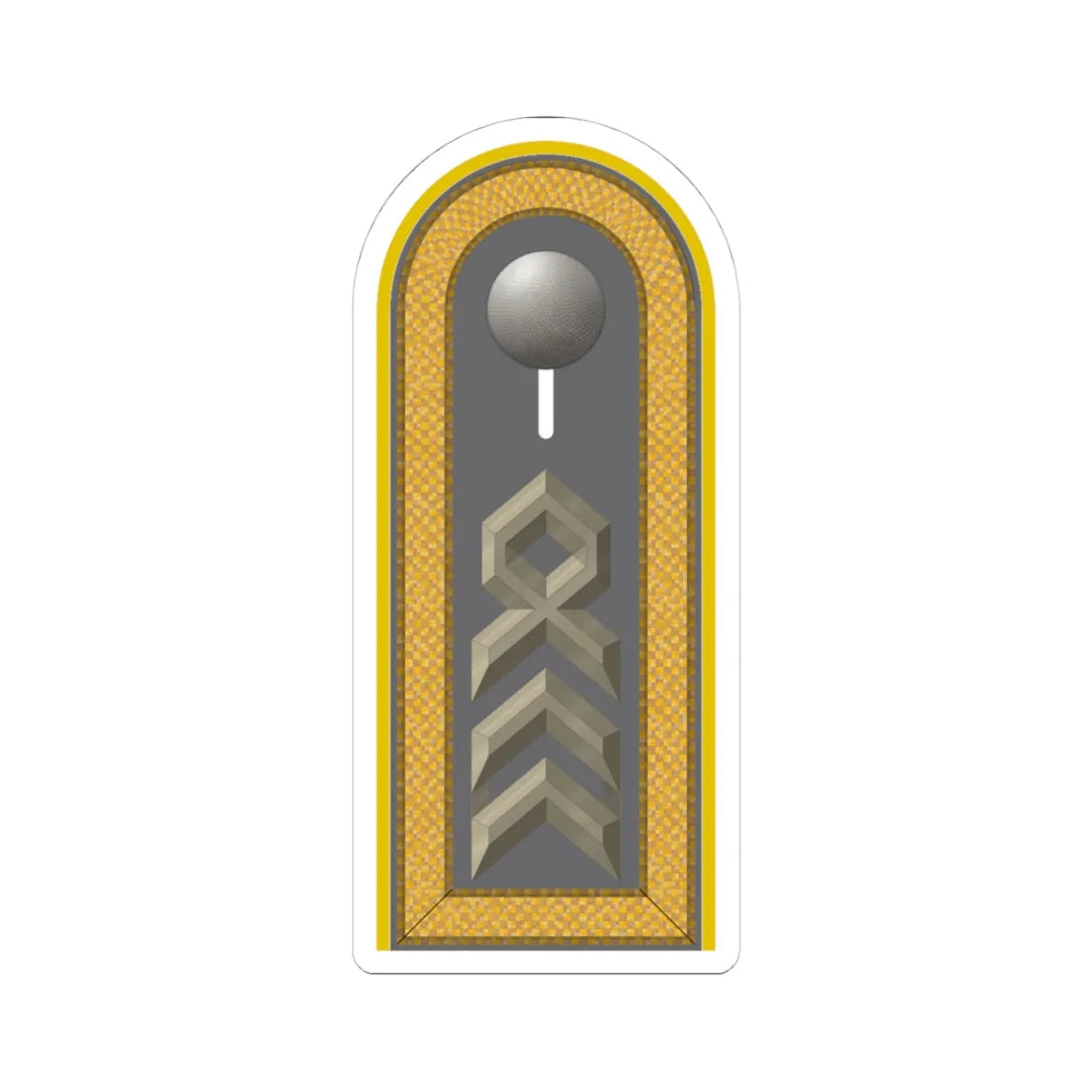 HD H 35 Oberstabsfeldwebel HAufkl (Germany) (Military Rank) STICKER Vinyl Kiss-Cut Decal 4 Inch White - The Sticker Space