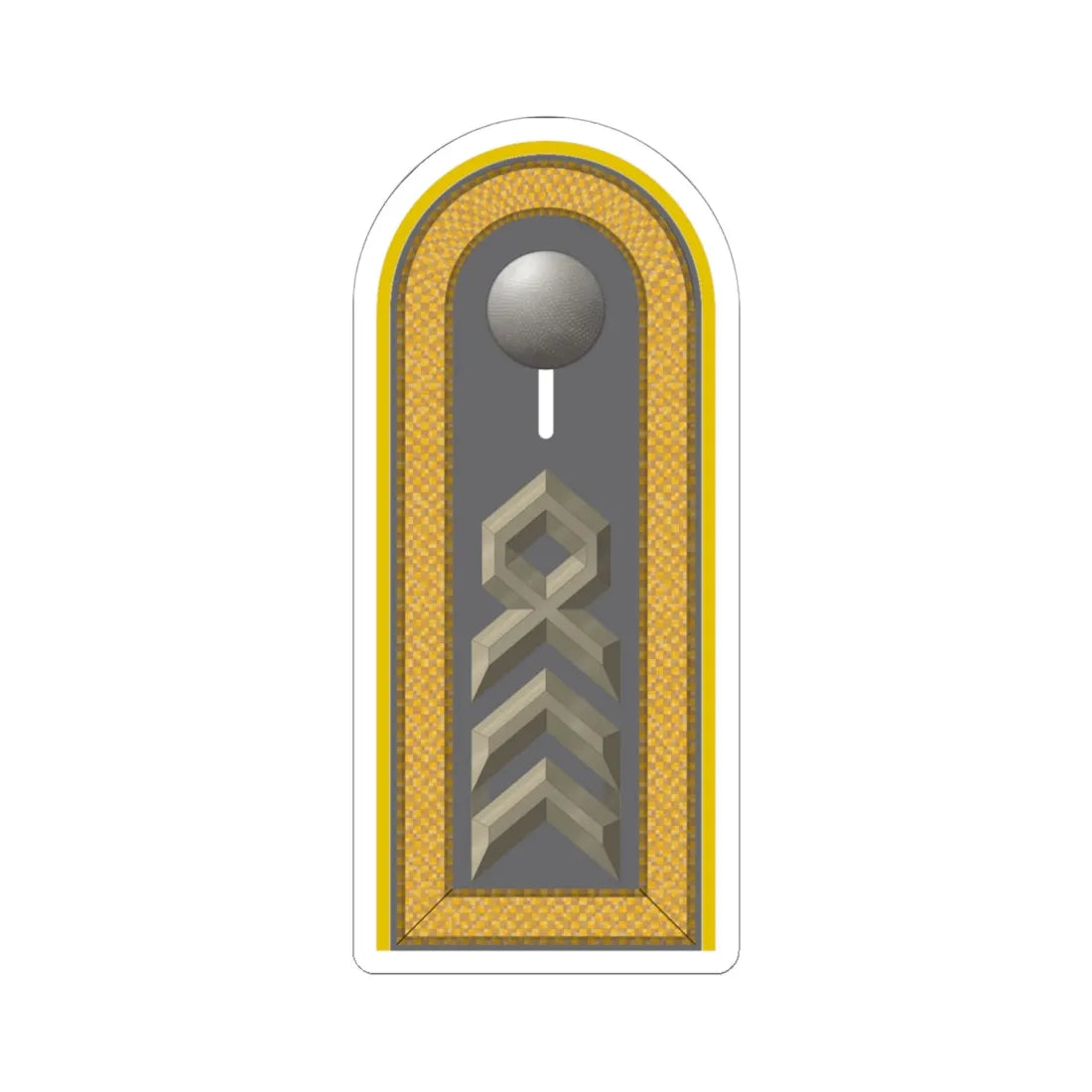 HD H 35 Oberstabsfeldwebel HAufkl (Germany) (Military Rank) STICKER Vinyl Kiss-Cut Decal 6 Inch White - The Sticker Space