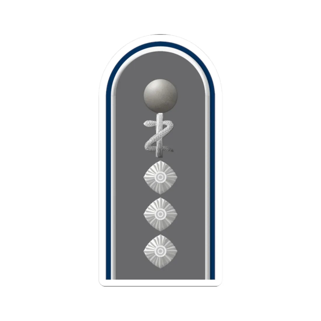 HD H 43c Stabsarzt San ZM L (Military Rank) STICKER Vinyl Kiss-Cut Decal 2 Inch White - The Sticker Space