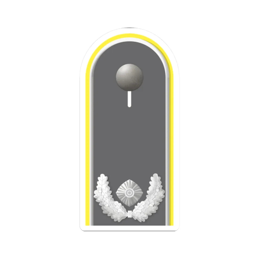 HD H 51 Major Fm (Germany) (Military Rank) STICKER Vinyl Kiss-Cut Decal 2 Inch White - The Sticker Space