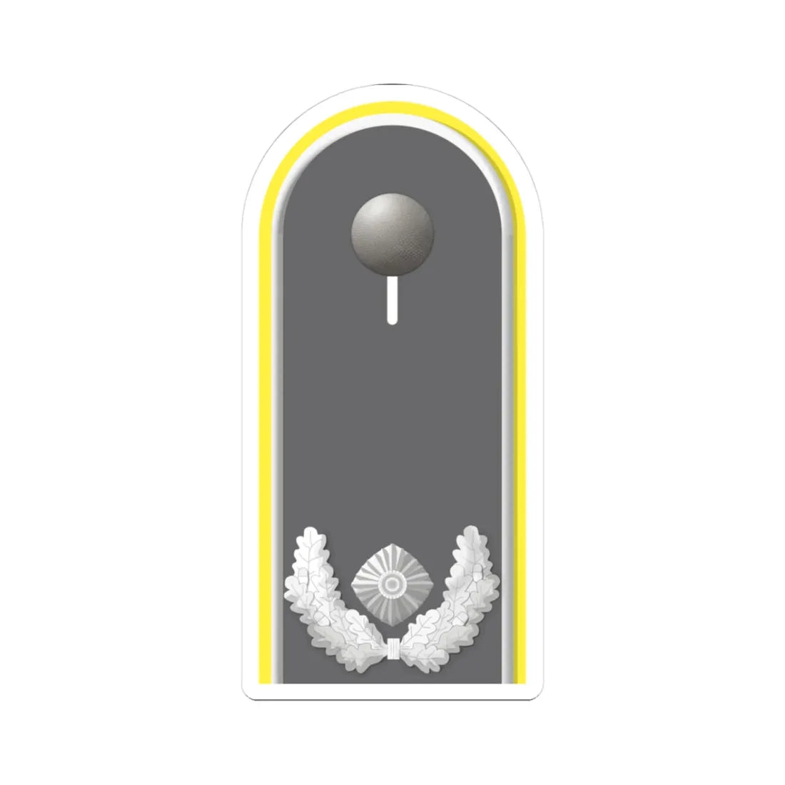HD H 51 Major Fm (Germany) (Military Rank) STICKER Vinyl Kiss-Cut Decal 3 Inch White - The Sticker Space