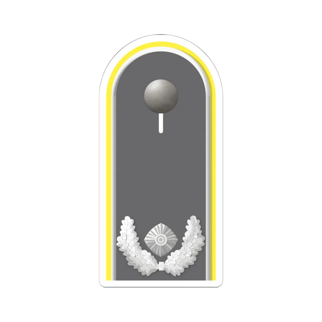 HD H 51 Major Fm (Germany) (Military Rank) STICKER Vinyl Kiss-Cut Decal 6 Inch White - The Sticker Space