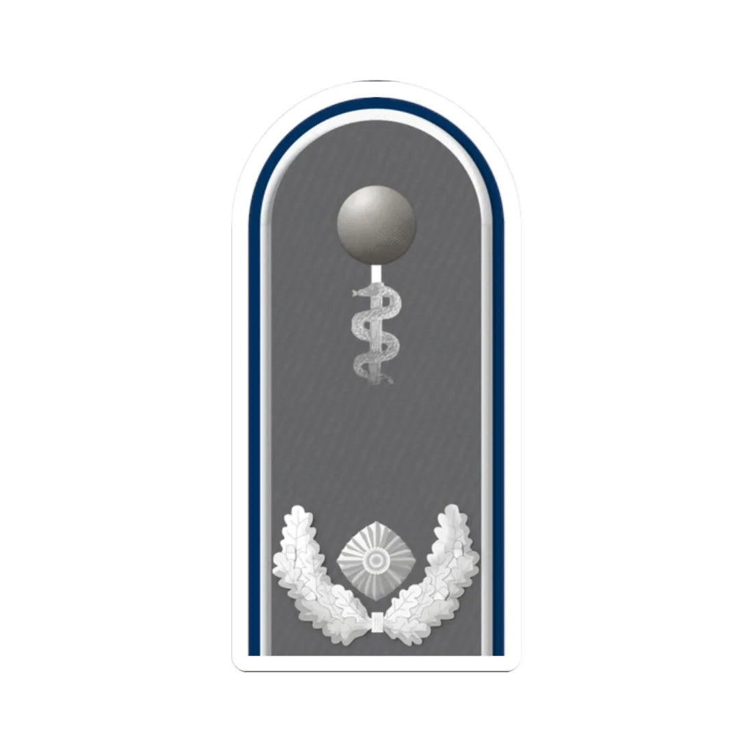 HD H 51b Oberstabsarzt San HM L (Germany) (Military Rank) STICKER Vinyl Kiss-Cut Decal 2 Inch White - The Sticker Space