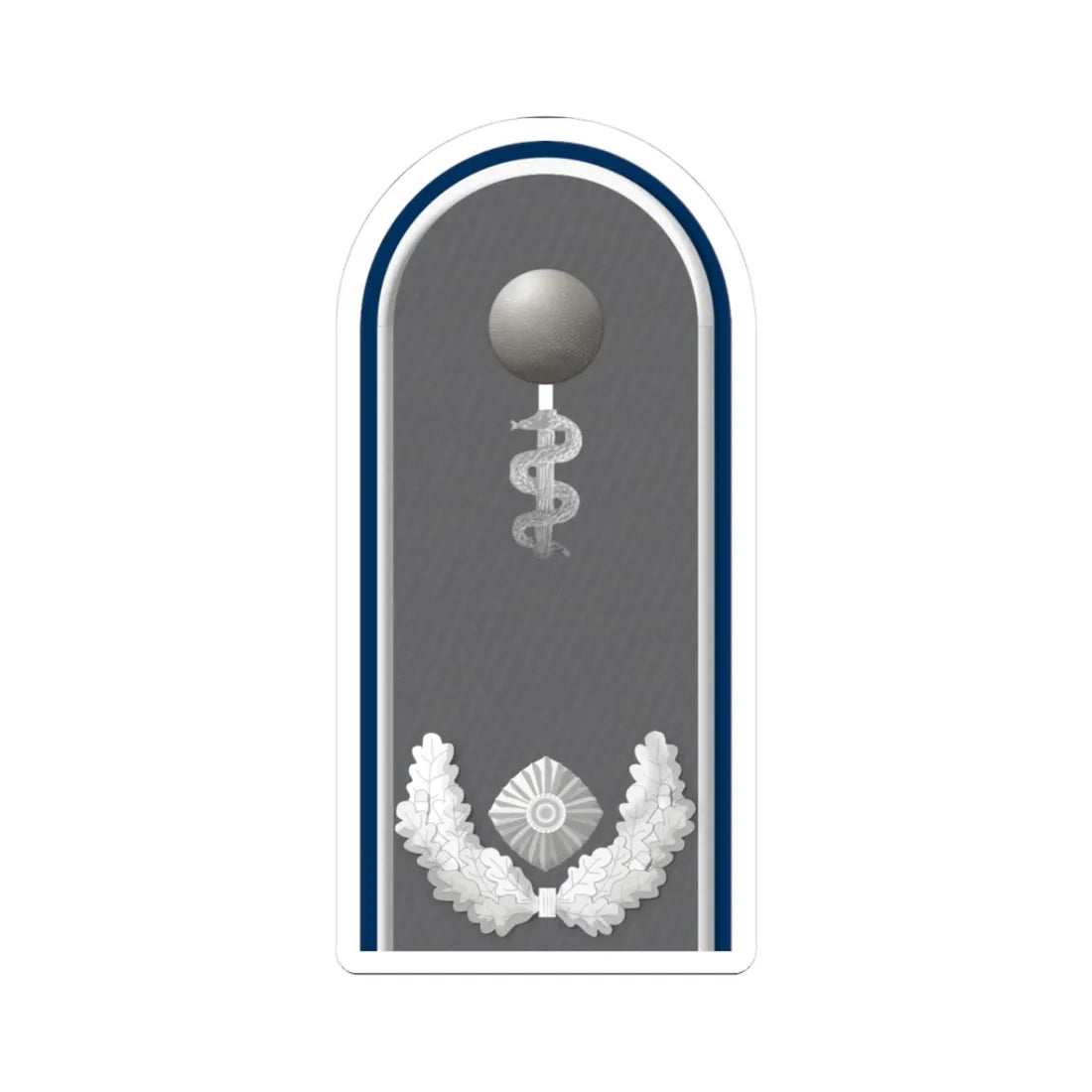HD H 51b Oberstabsarzt San HM L (Germany) (Military Rank) STICKER Vinyl Kiss-Cut Decal 3 Inch White - The Sticker Space