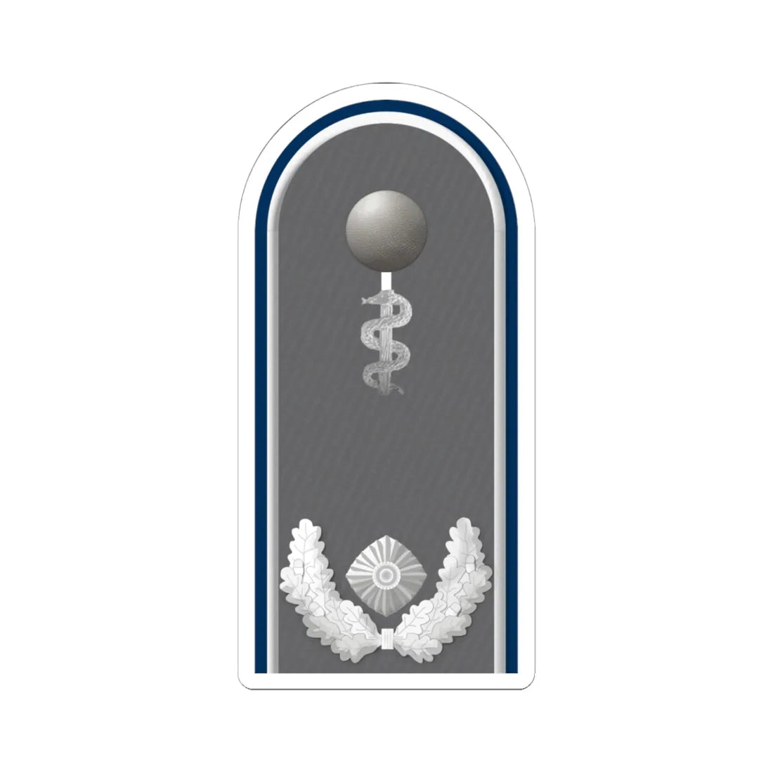 HD H 51b Oberstabsarzt San HM L (Germany) (Military Rank) STICKER Vinyl Kiss-Cut Decal 6 Inch White - The Sticker Space