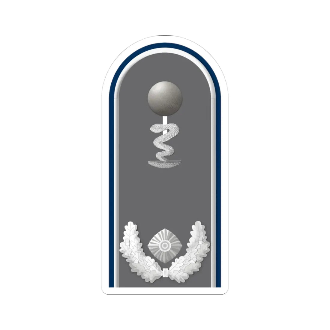 HD H 51d Oberstabsapotheker San PH L (Military Rank) STICKER Vinyl Kiss-Cut Decal 3 Inch White - The Sticker Space