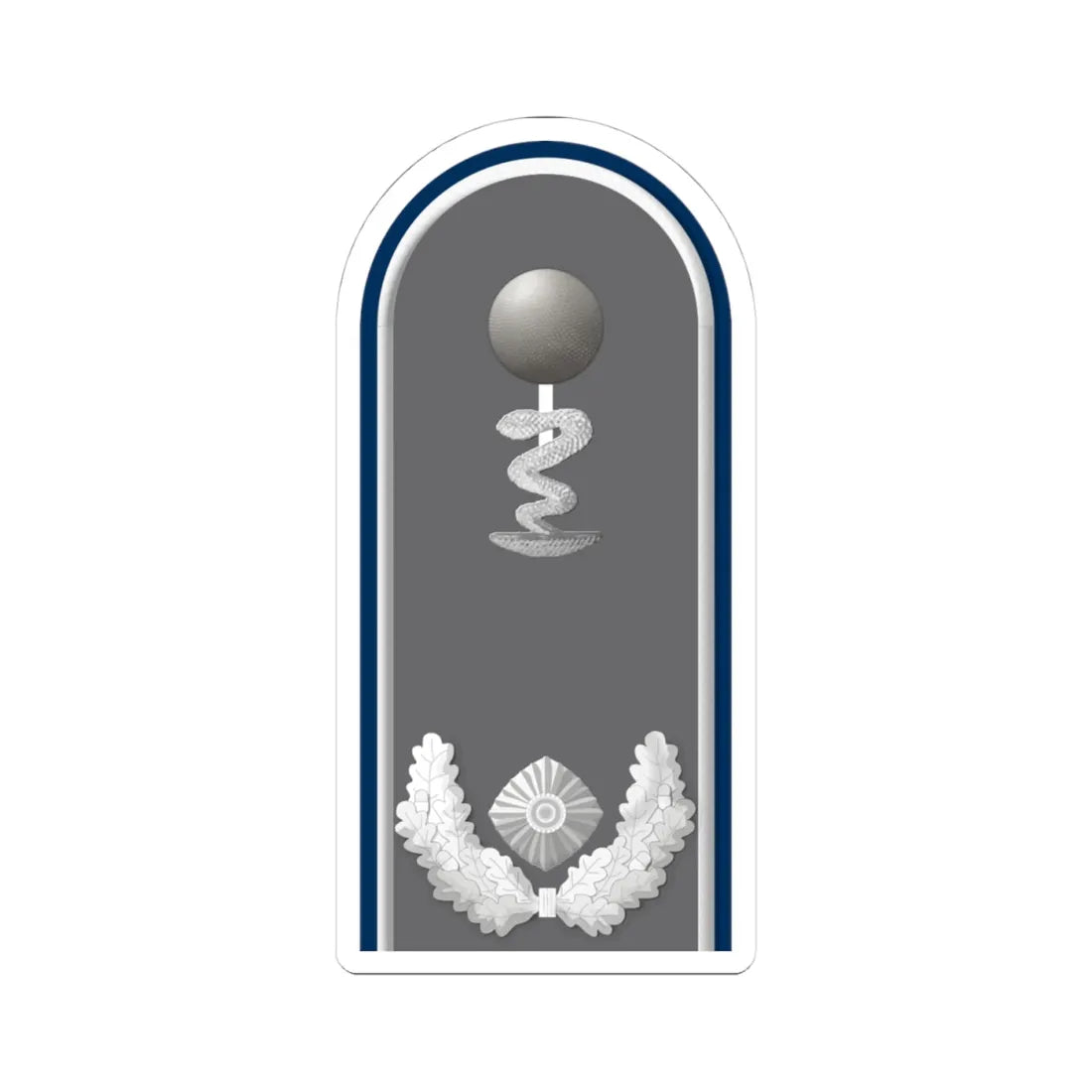 HD H 51d Oberstabsapotheker San PH L (Military Rank) STICKER Vinyl Kiss-Cut Decal 4 Inch White - The Sticker Space