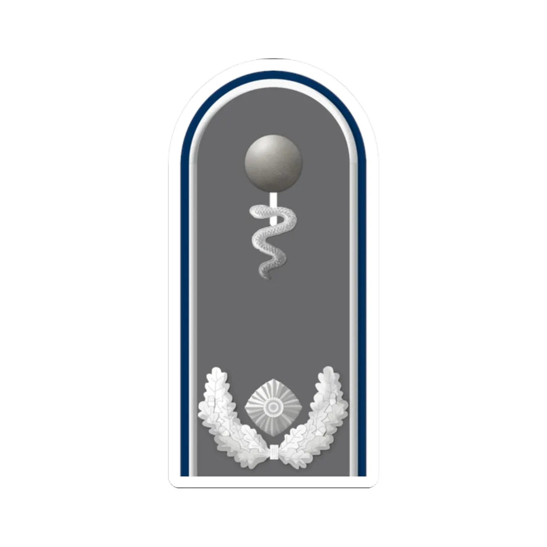 HD H 51e Oberstabsveterinär San TM L (Military Rank) STICKER Vinyl Kiss-Cut Decal 2 Inch White - The Sticker Space
