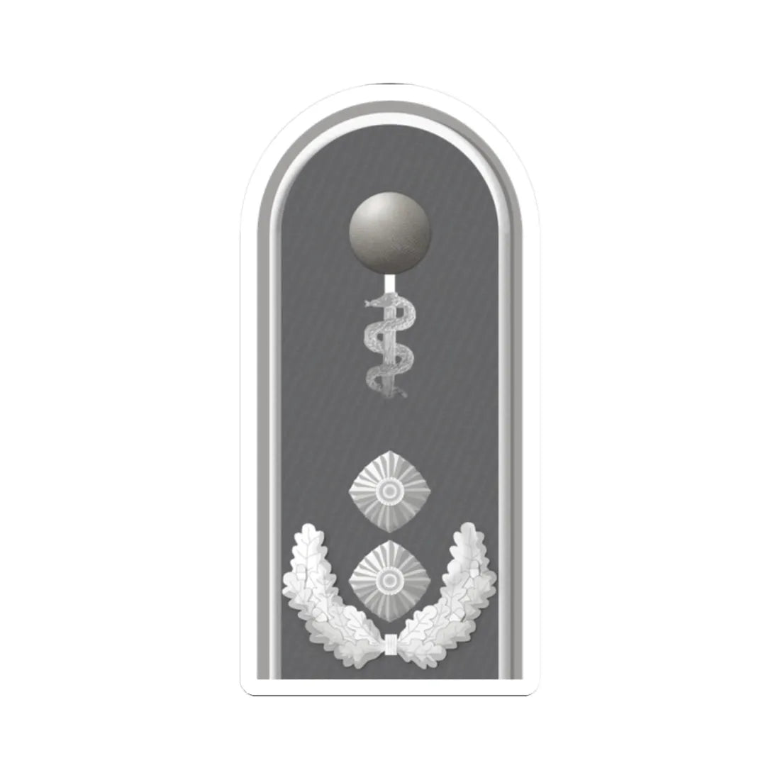 HD H 52b Oberfeldarzt HFlg HM L (Germany) (Military Rank) STICKER Vinyl Kiss-Cut Decal 2 Inch White - The Sticker Space