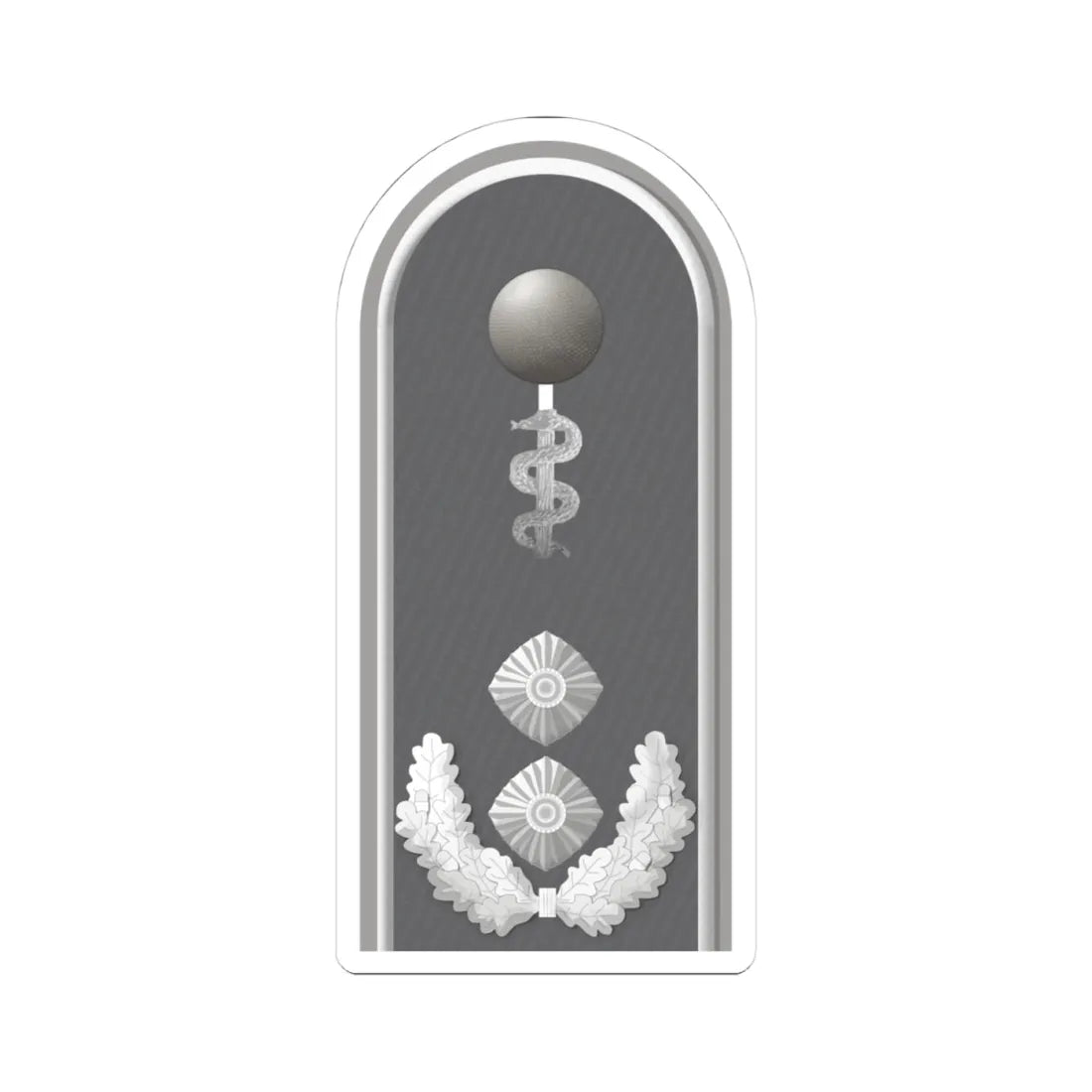 HD H 52b Oberfeldarzt HFlg HM L (Germany) (Military Rank) STICKER Vinyl Kiss-Cut Decal 4 Inch White - The Sticker Space