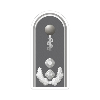 HD H 52b Oberfeldarzt HFlg HM L (Germany) (Military Rank) STICKER Vinyl Kiss-Cut Decal 4 Inch White - The Sticker Space