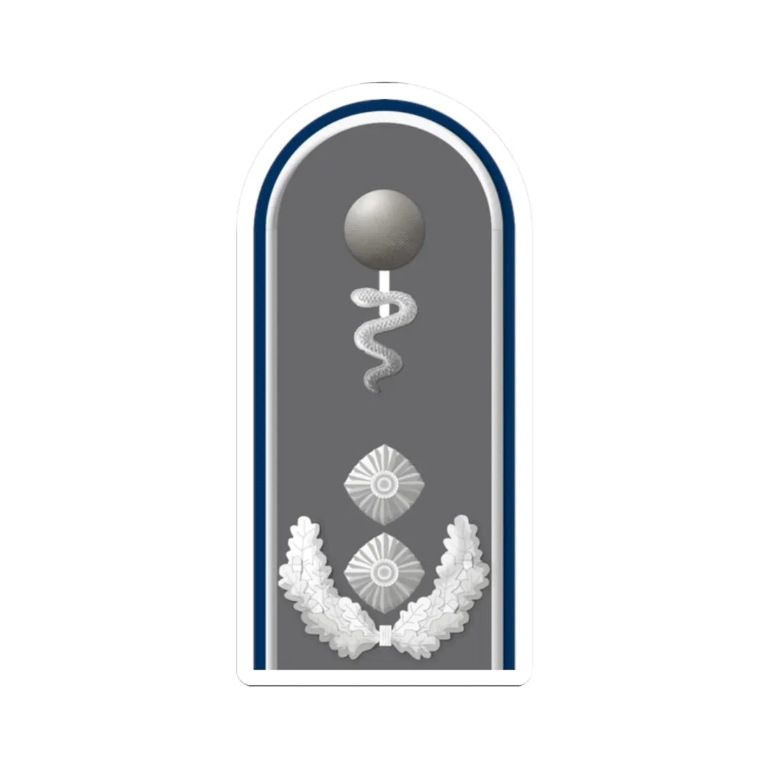 HD H 52e Oberfeldveterinär San TM L (Military Rank) STICKER Vinyl Kiss-Cut Decal 2 Inch White - The Sticker Space