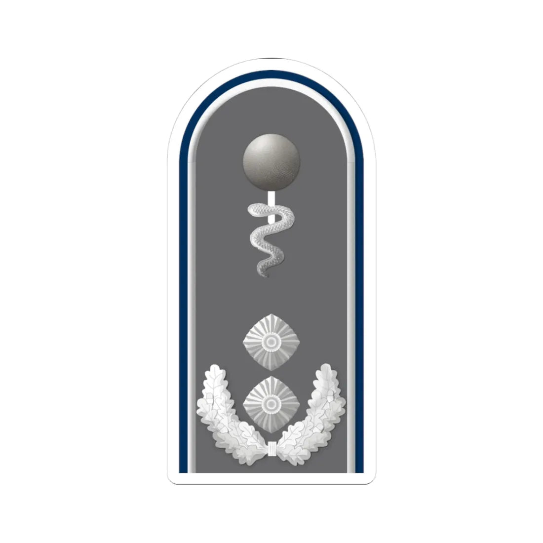 HD H 52e Oberfeldveterinär San TM L (Military Rank) STICKER Vinyl Kiss-Cut Decal 3 Inch White - The Sticker Space
