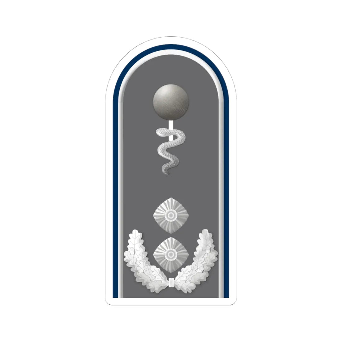 HD H 52e Oberfeldveterinär San TM L (Military Rank) STICKER Vinyl Kiss-Cut Decal 4 Inch White - The Sticker Space