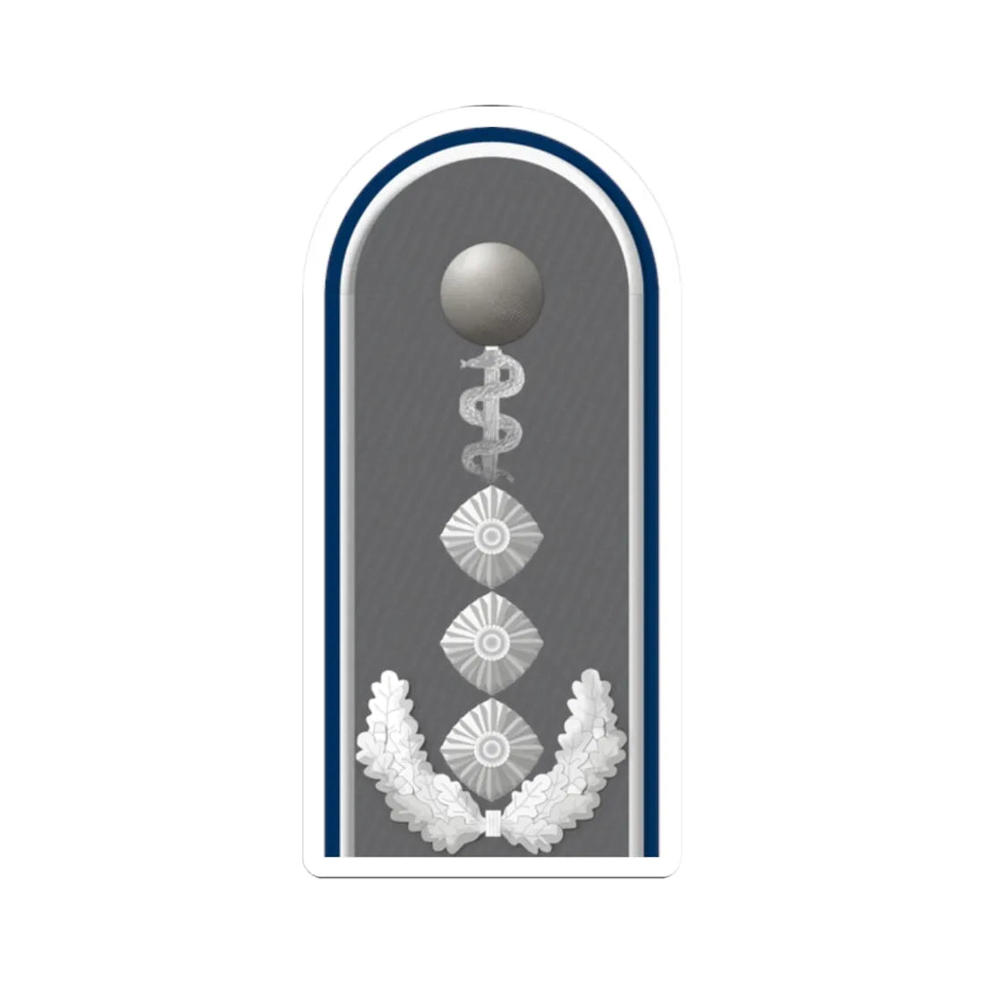 HD H 53b Oberstarzt San HM L (Germany) (Military Rank) STICKER Vinyl Kiss-Cut Decal 2 Inch White - The Sticker Space