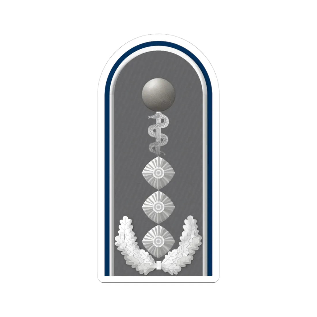 HD H 53b Oberstarzt San HM L (Germany) (Military Rank) STICKER Vinyl Kiss-Cut Decal 3 Inch White - The Sticker Space