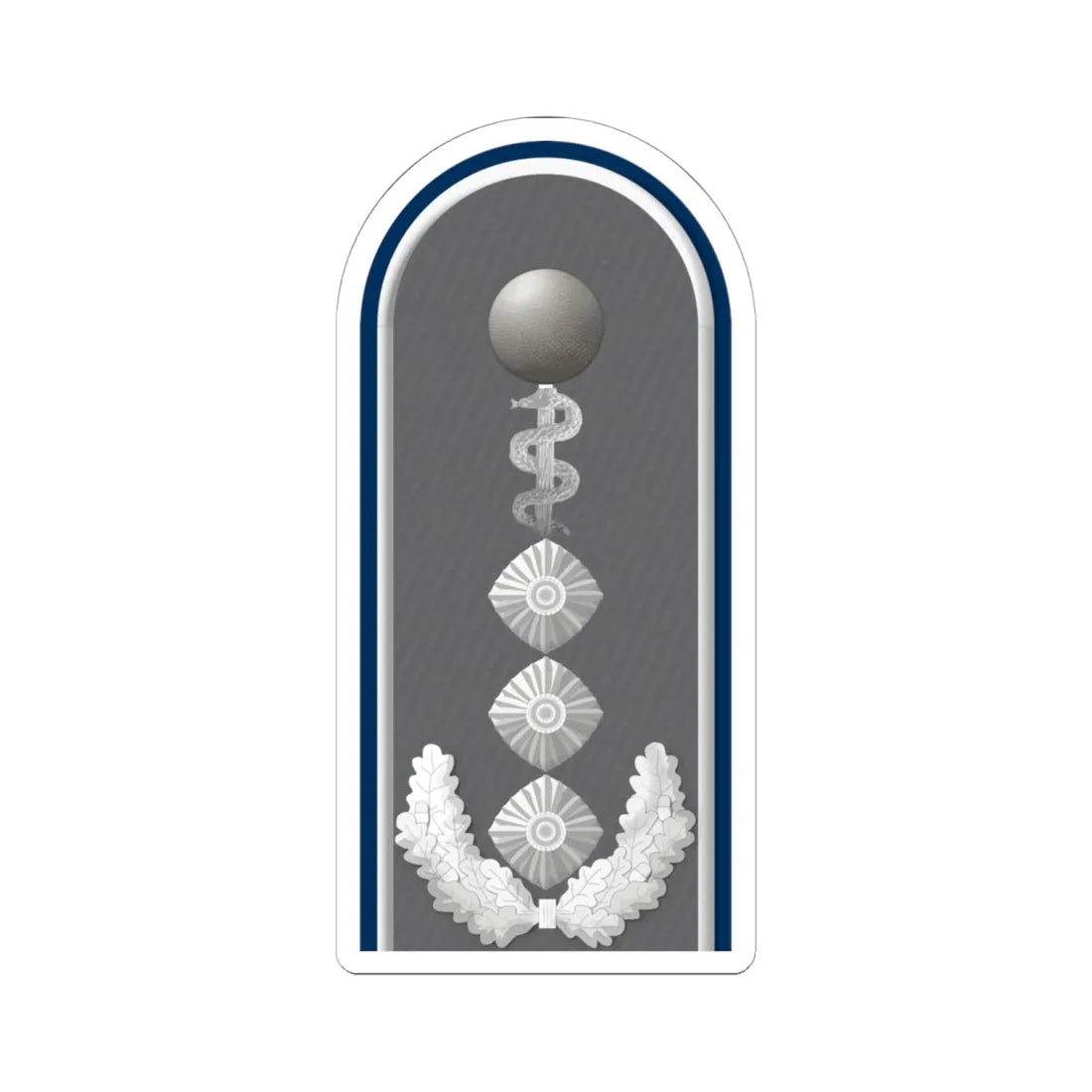 HD H 53b Oberstarzt San HM L (Germany) (Military Rank) STICKER Vinyl Kiss-Cut Decal 6 Inch White - The Sticker Space