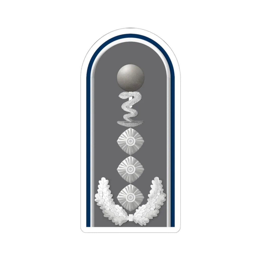 HD H 53d Oberstapotheker San PH L (Germany) (Military Rank) STICKER Vinyl Kiss-Cut Decal 6 Inch White - The Sticker Space