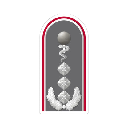 HD H 53e Oberstveterinär i.G. TM L (Germany) (Military Rank) STICKER Vinyl Kiss-Cut Decal 4 Inch White - The Sticker Space