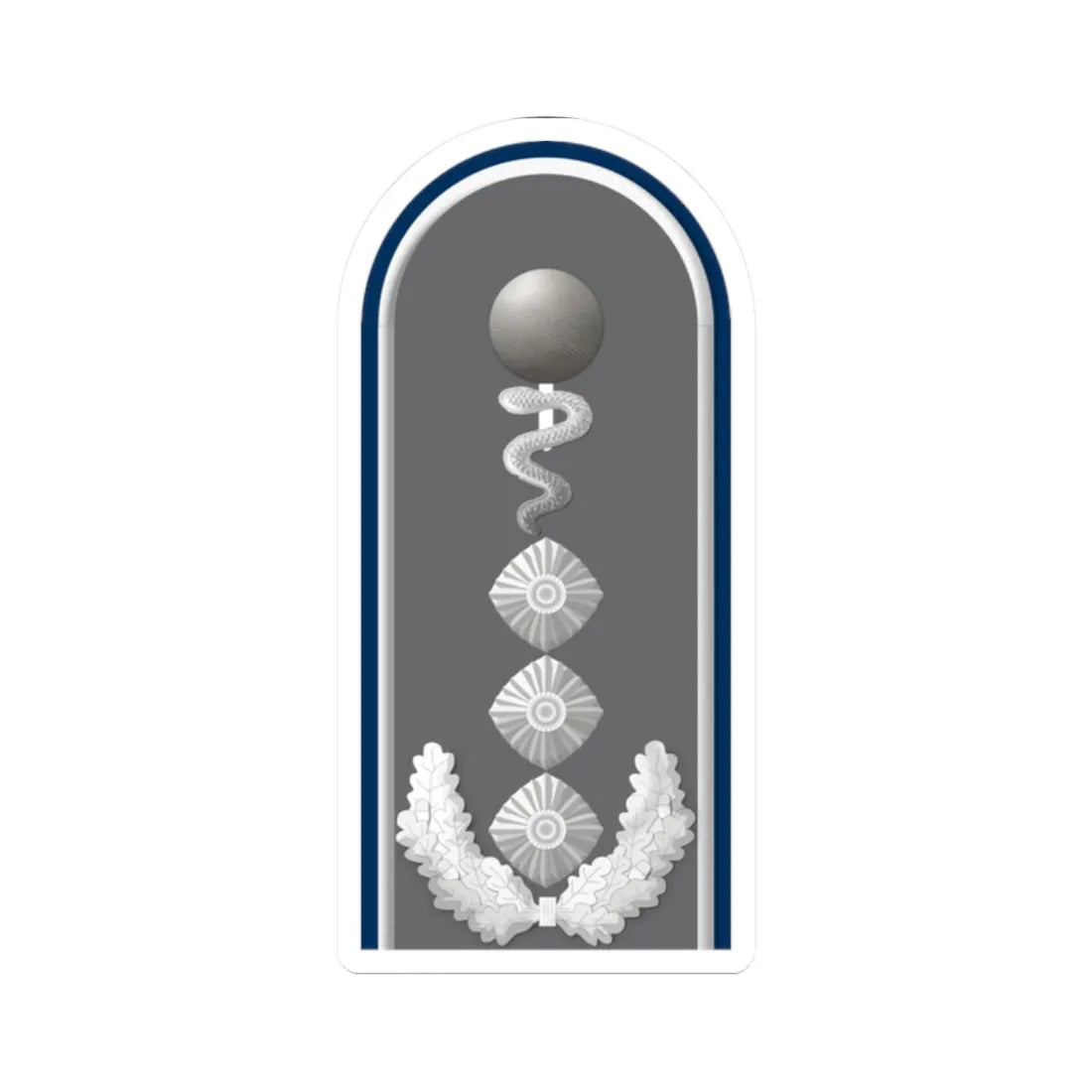 HD H 53e Oberstveterinär San TM L (Germany) (Military Rank) STICKER Vinyl Kiss-Cut Decal 2 Inch White - The Sticker Space