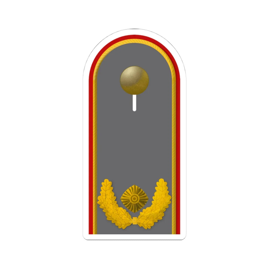 HD H 61 Brigadegeneral (Germany) (Military Rank) STICKER Vinyl Kiss-Cut Decal 4 Inch White - The Sticker Space