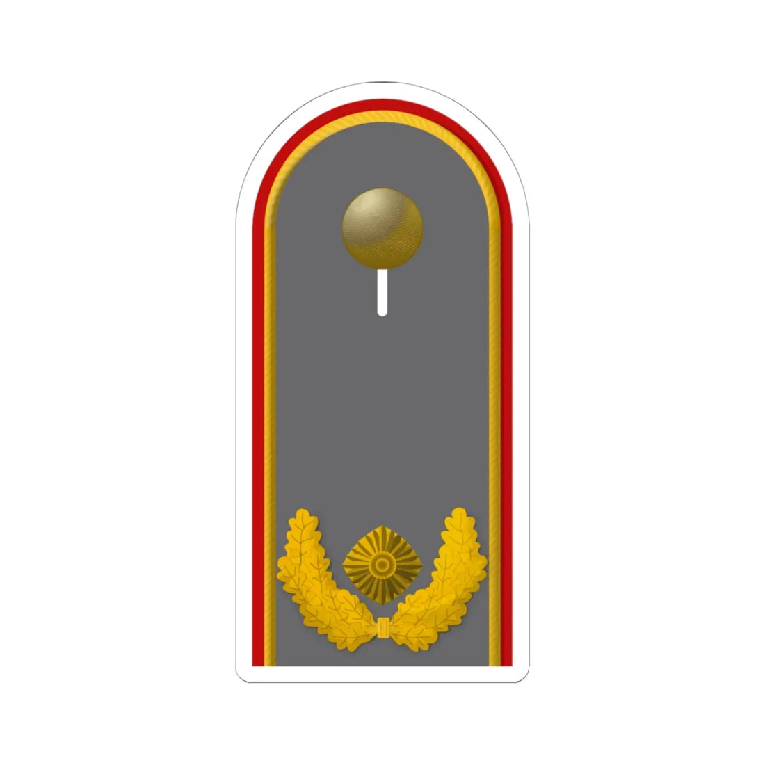 HD H 61 Brigadegeneral (Germany) (Military Rank) STICKER Vinyl Kiss-Cut Decal 6 Inch White - The Sticker Space