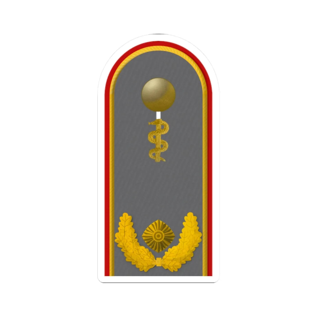 HD H 61b Generalarzt HM L (Military Rank) STICKER Vinyl Kiss-Cut Decal 2 Inch White - The Sticker Space