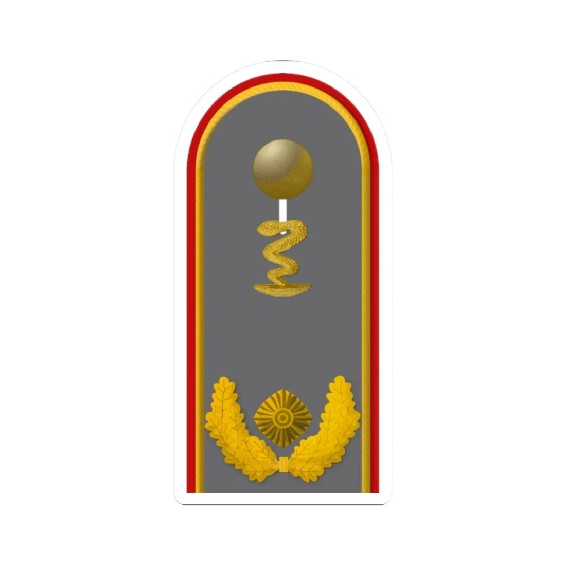 HD H 61d Generalapotheker PH L (Military Rank) STICKER Vinyl Kiss-Cut Decal 2 Inch White - The Sticker Space