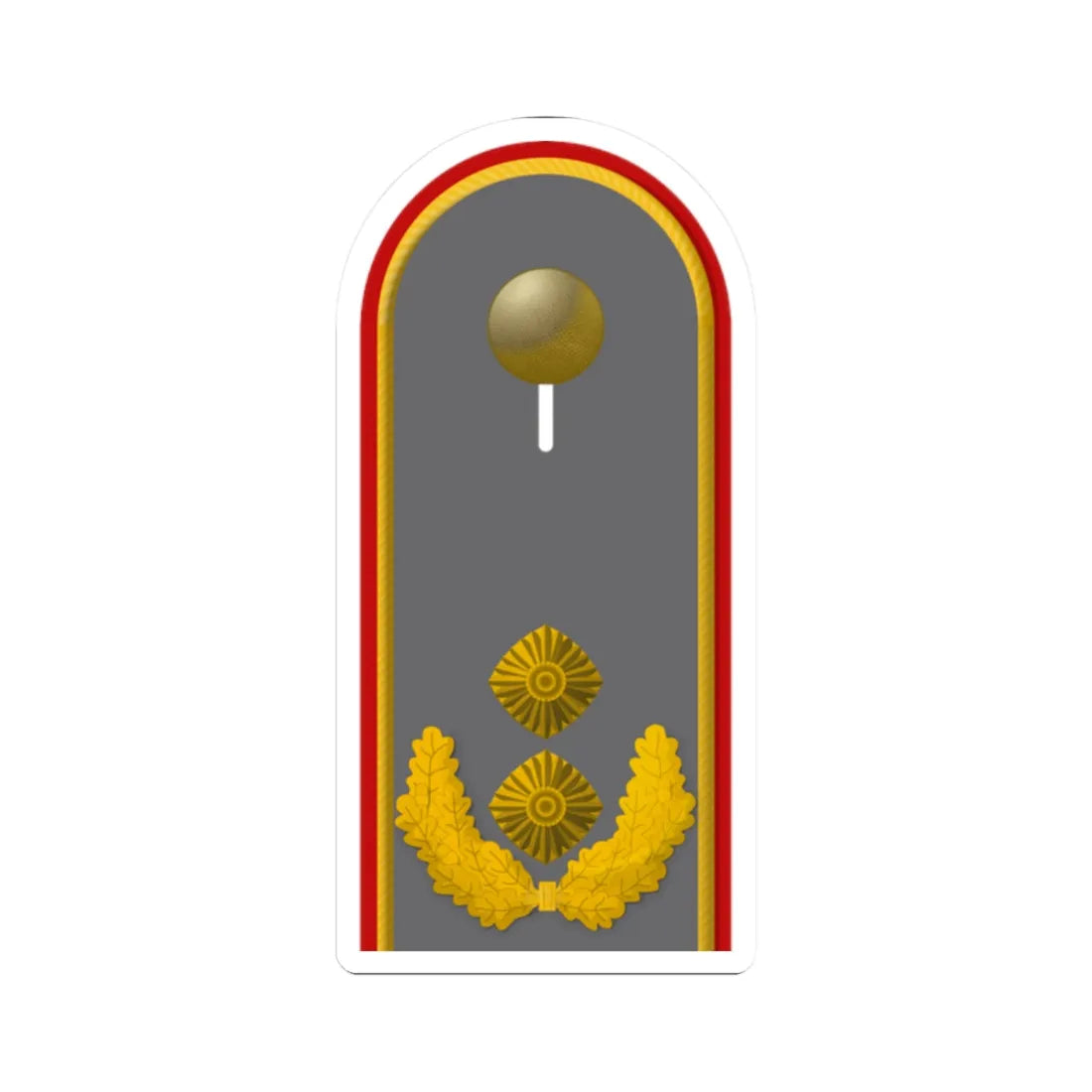 HD H 62 Generalmajor (Germany) (Military Rank) STICKER Vinyl Kiss-Cut Decal 2 Inch White - The Sticker Space
