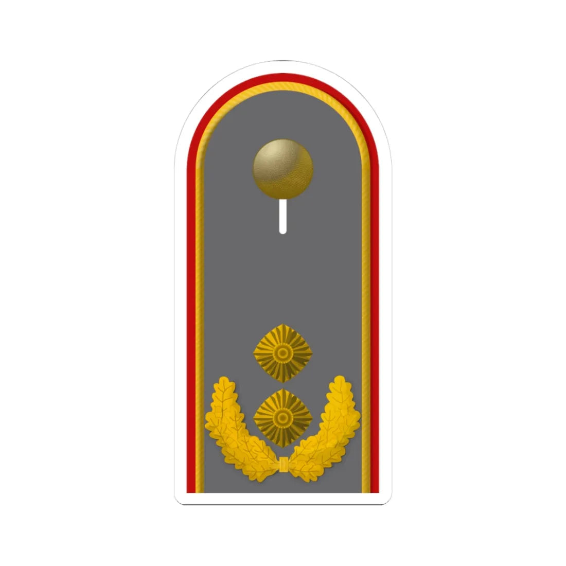 HD H 62 Generalmajor (Germany) (Military Rank) STICKER Vinyl Kiss-Cut Decal 3 Inch White - The Sticker Space