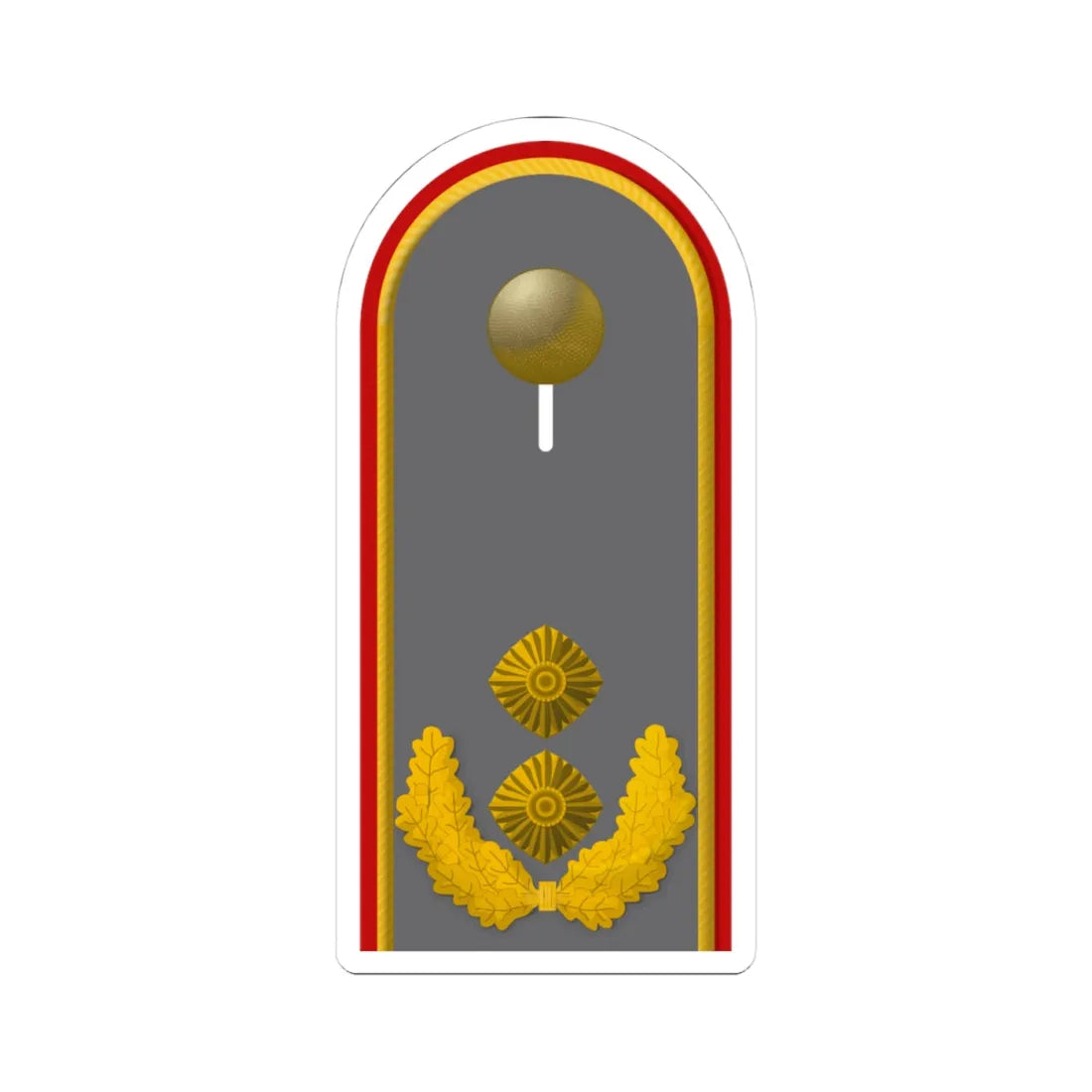 HD H 62 Generalmajor (Germany) (Military Rank) STICKER Vinyl Kiss-Cut Decal 4 Inch White - The Sticker Space