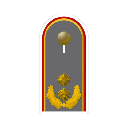 HD H 62 Generalmajor (Germany) (Military Rank) STICKER Vinyl Kiss-Cut Decal 4 Inch White - The Sticker Space