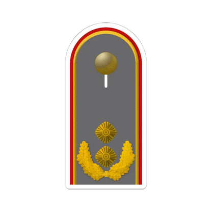 HD H 62 Generalmajor (Germany) (Military Rank) STICKER Vinyl Kiss-Cut Decal 6 Inch White - The Sticker Space