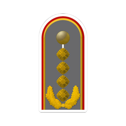 HD H 64 General (Germany) (Military Rank) STICKER Vinyl Kiss-Cut Decal 4 Inch White - The Sticker Space