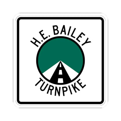 H.E. Bailey Turnpike (Oklahoma) (Road Sign) STICKER Vinyl Kiss-Cut Decal 2 Inch White - The Sticker Space
