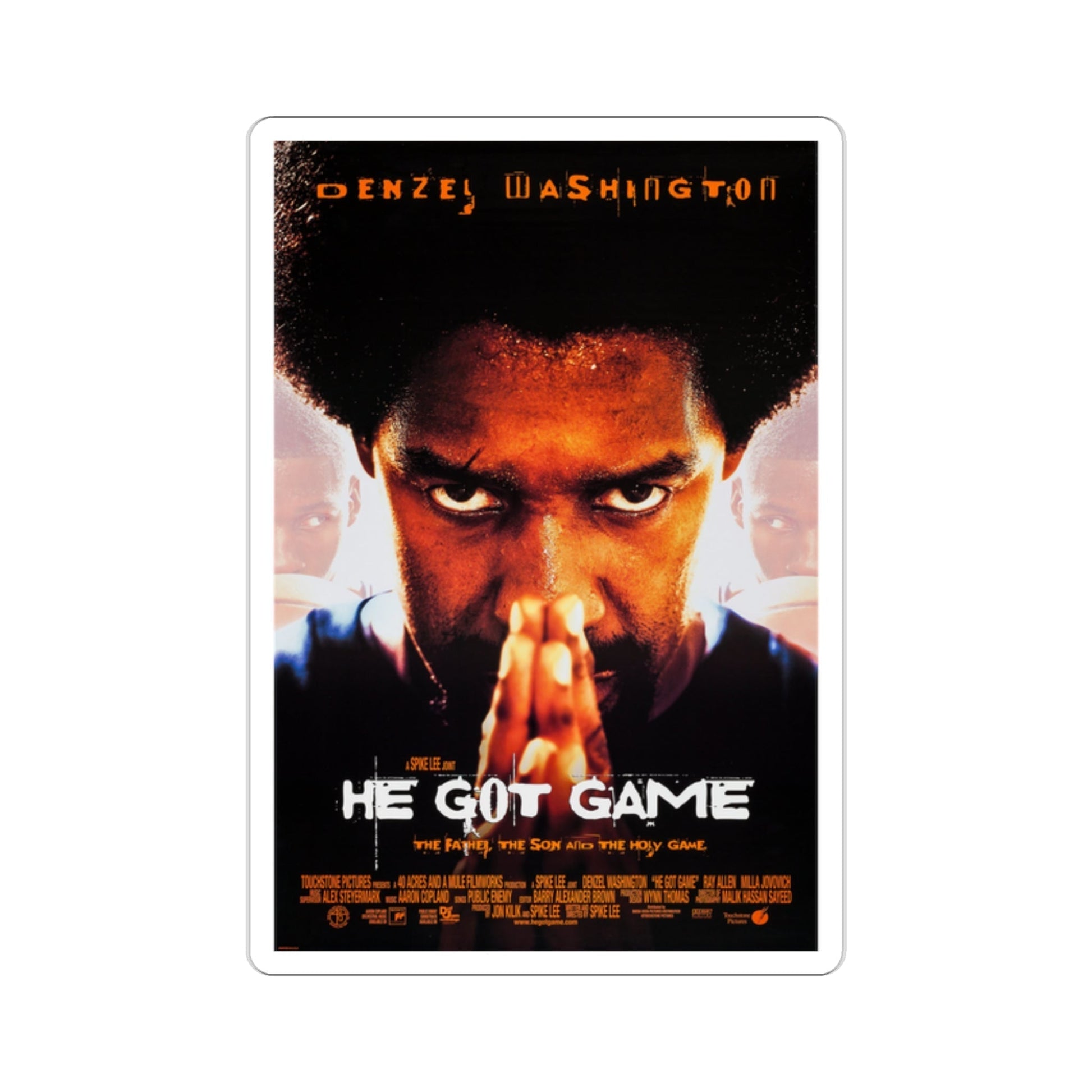 He Got Game 1998 Movie Poster STICKER Vinyl Die-Cut Decal-2 Inch-The Sticker Space