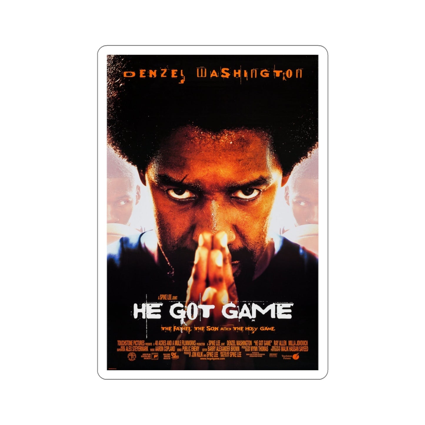 He Got Game 1998 Movie Poster STICKER Vinyl Die-Cut Decal-4 Inch-The Sticker Space