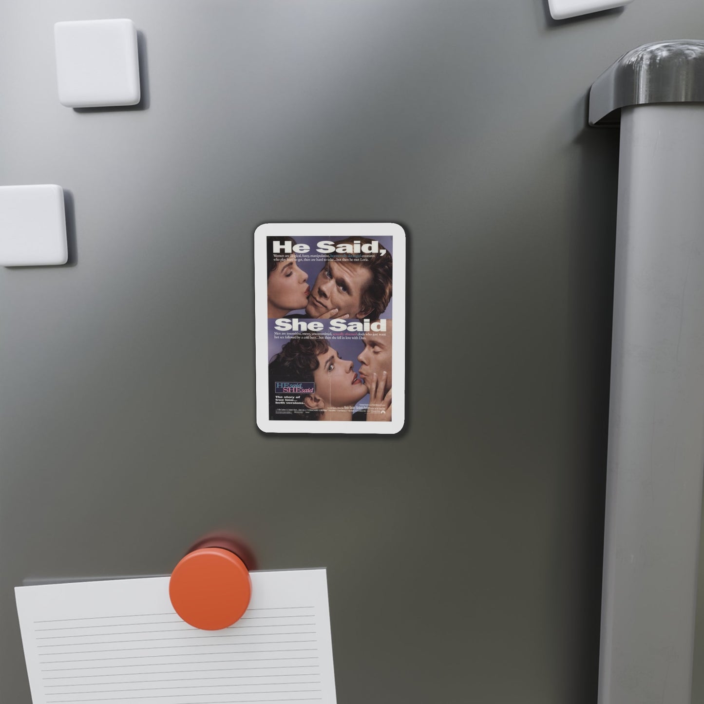 He Said She Said 1991 Movie Poster Die-Cut Magnet-The Sticker Space