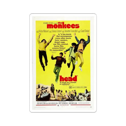Head 1968 Movie Poster - STICKER Vinyl Kiss-Cut Decal 6 Inch White - The Sticker Space