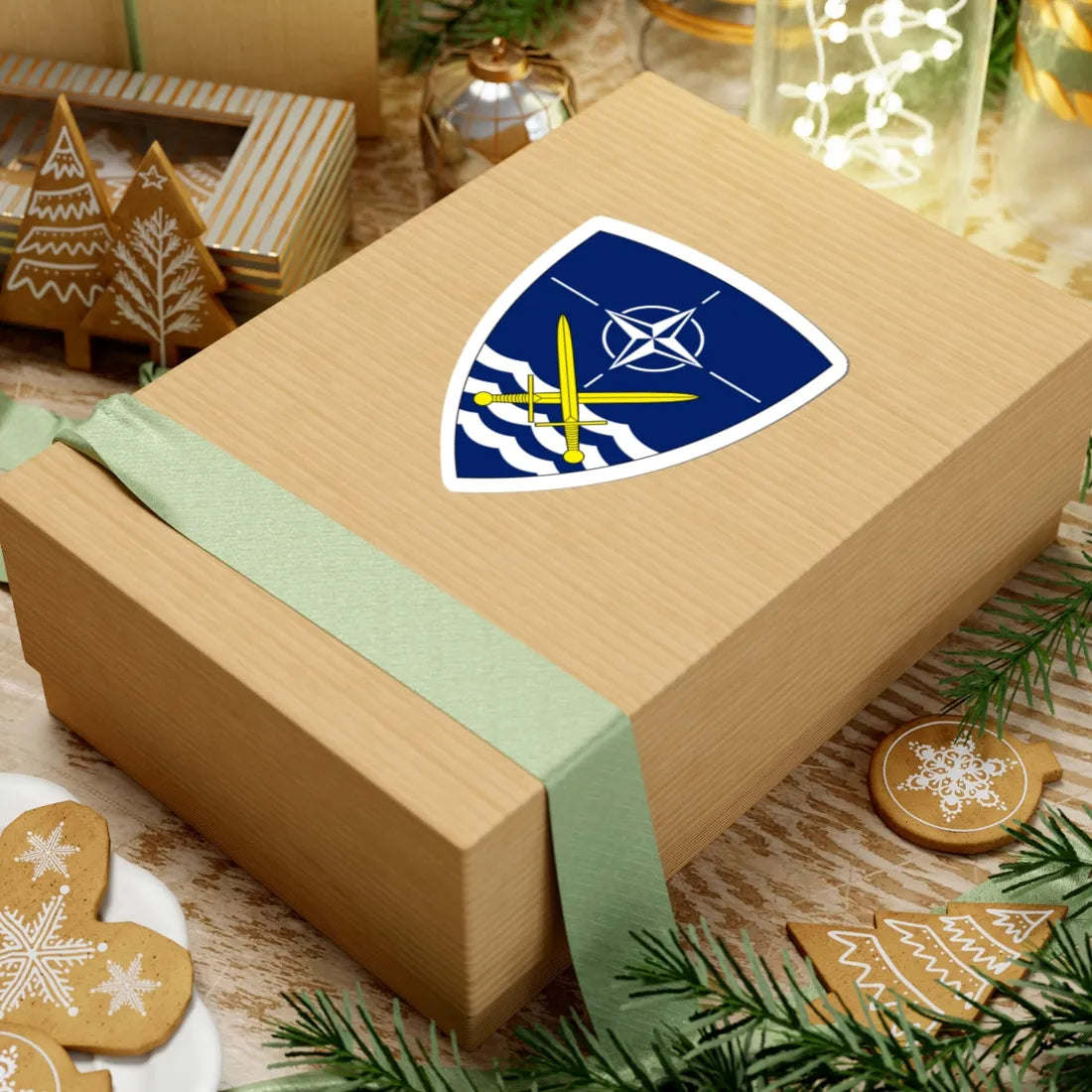 Headquarters Allied Land Forces Schleswig-Holstein and Jutland (Germany) (Coat of Arms) STICKER Vinyl Kiss-Cut Decal - The Sticker Space