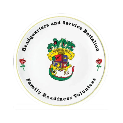 Headquarters And Service Battalion Family Readiness Volunteer (USMC) STICKER Vinyl Kiss-Cut Decal 2 Inch White - The Sticker Space