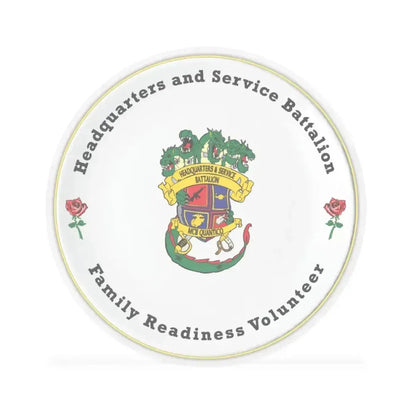 Headquarters And Service Battalion Family Readiness Volunteer (USMC) STICKER Vinyl Kiss-Cut Decal 4 Inch Transparent - The Sticker Space