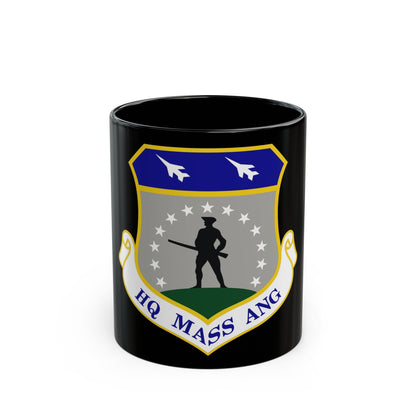 Headquarters Massachusetts Air National Guard (U.S. Air Force) Black Coffee Mug-11oz-The Sticker Space