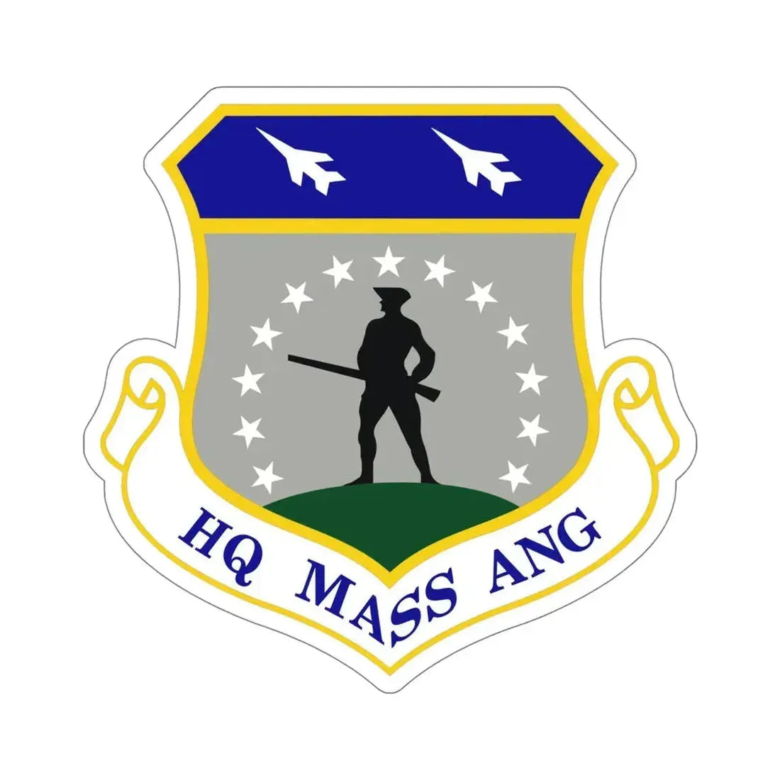 Headquarters Massachusetts Air National Guard (U.S. Air Force) STICKER ...
