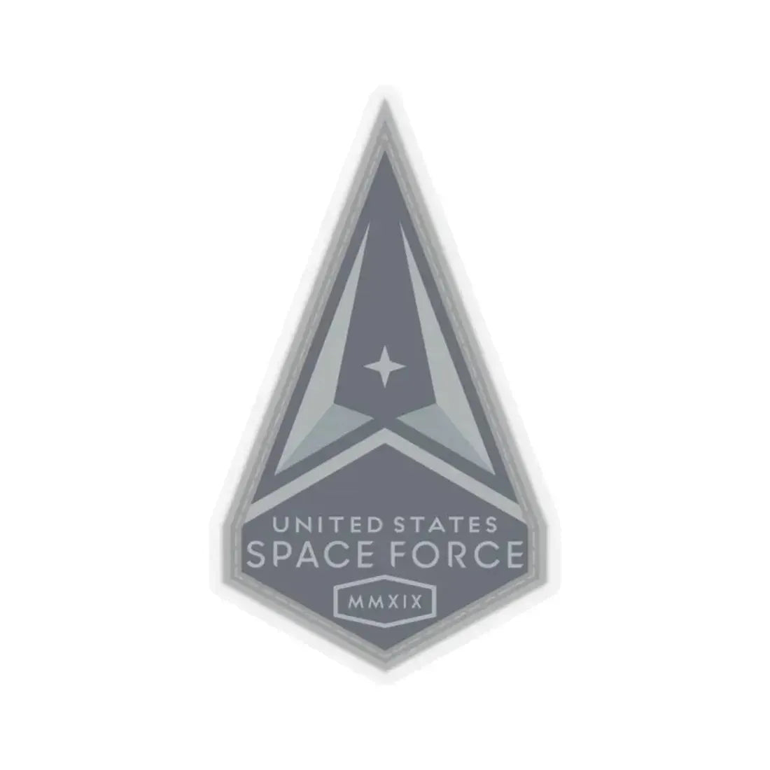 Headquarters Service (U.S. Space Force) STICKER Vinyl Kiss-Cut Decal 2 Inch Transparent - The Sticker Space