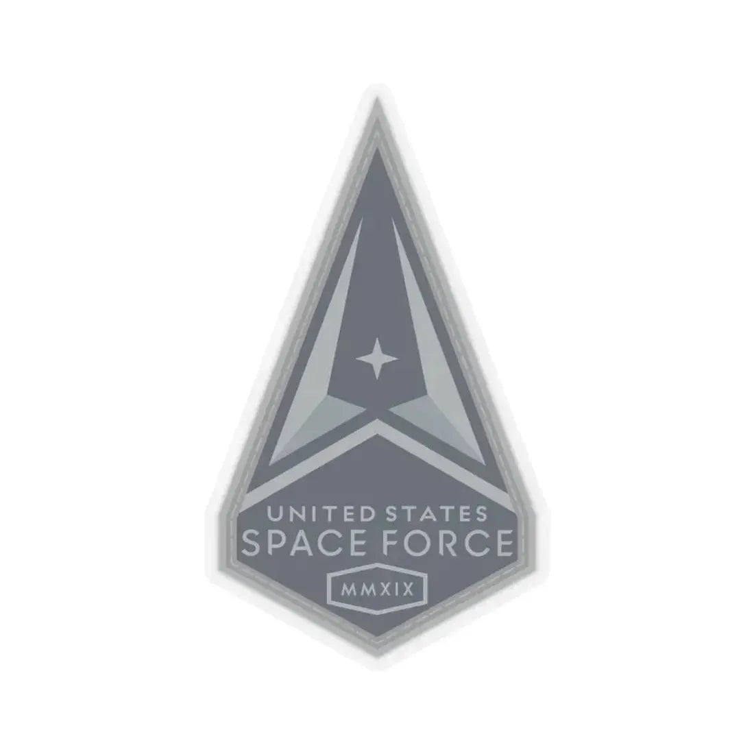 Headquarters Service (U.S. Space Force) STICKER Vinyl Kiss-Cut Decal 3 Inch Transparent - The Sticker Space