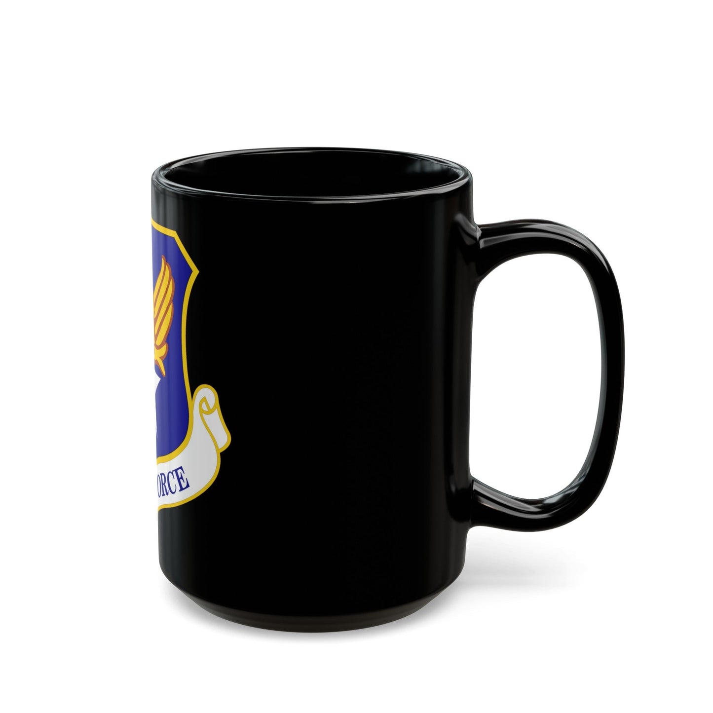 Headquarters United States Air Force (U.S. Air Force) Black Coffee Mug-The Sticker Space