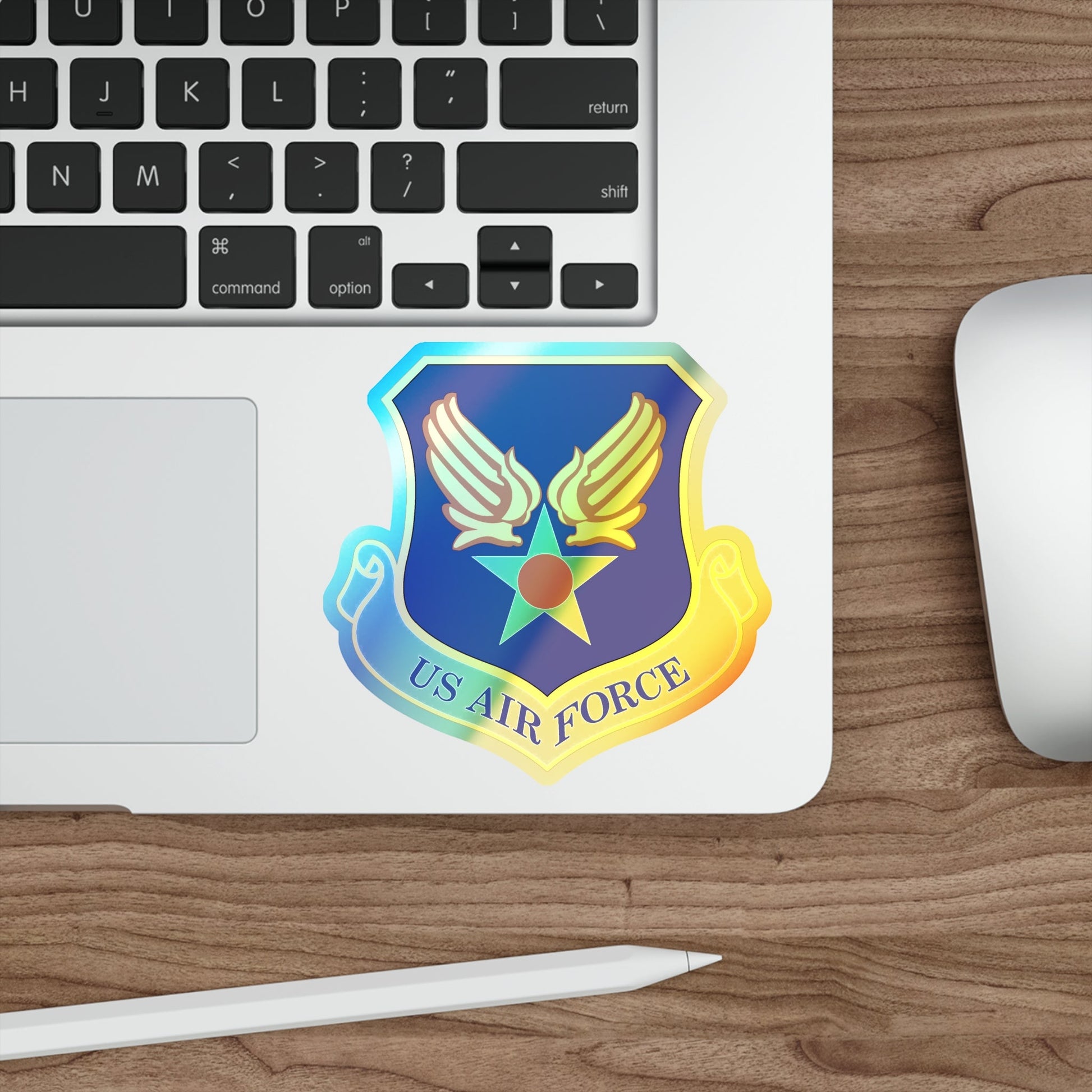 Headquarters United States Air Force (U.S. Air Force) Holographic STICKER Die-Cut Vinyl Decal-The Sticker Space